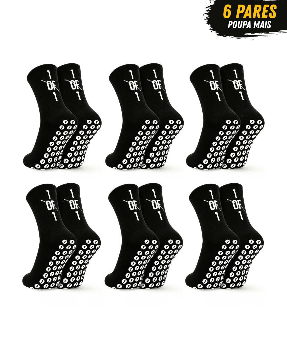 Paquete exclusivo de 6 pares de calcetines Pro Grip