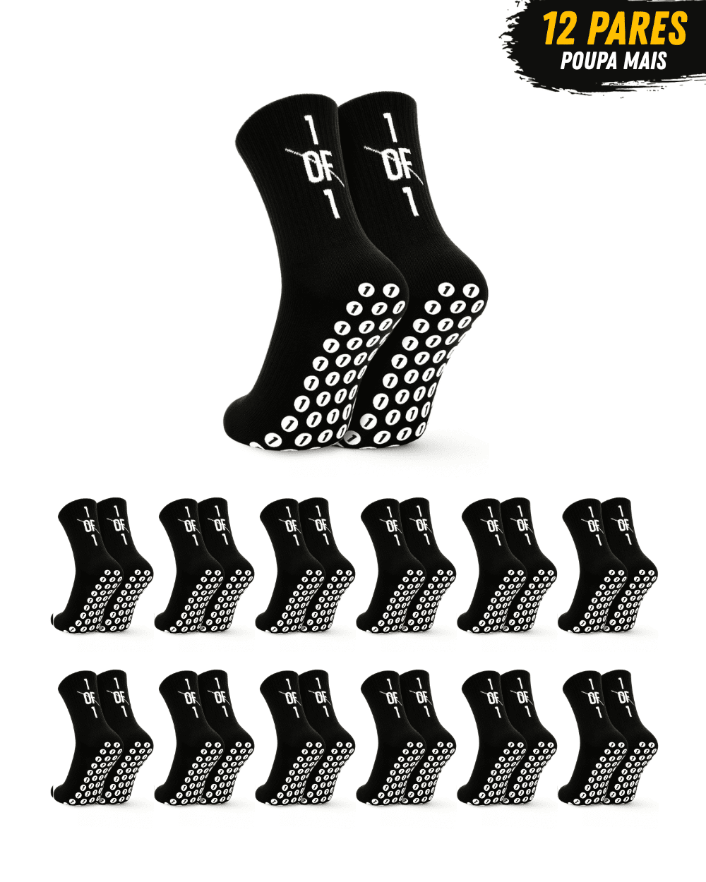 12 Pair Bundle - Pro Grip Socks