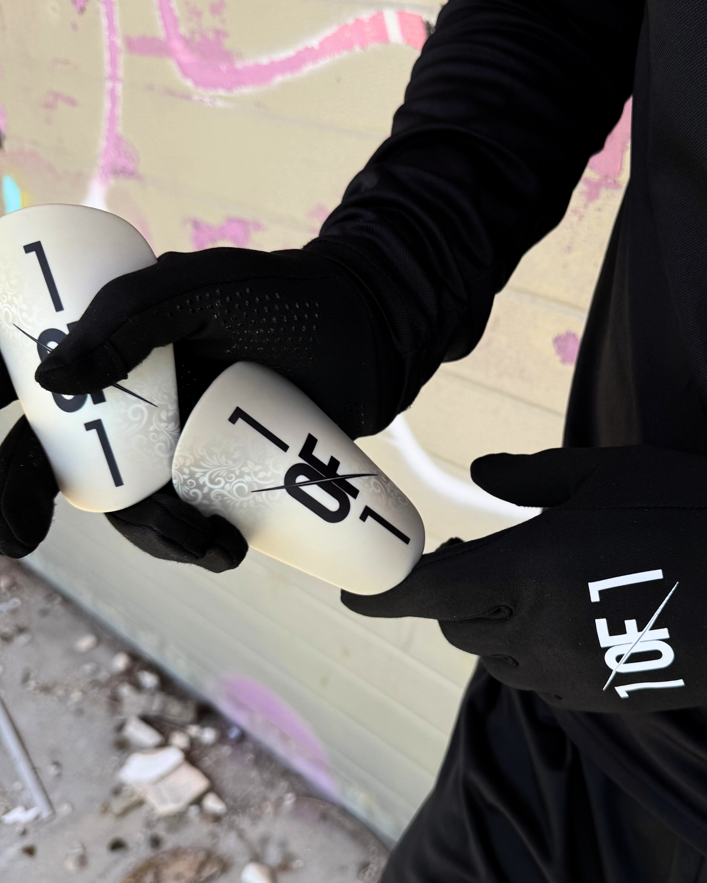 1OF1 thermal gloves and beanie bundle — complete cold weather football setup