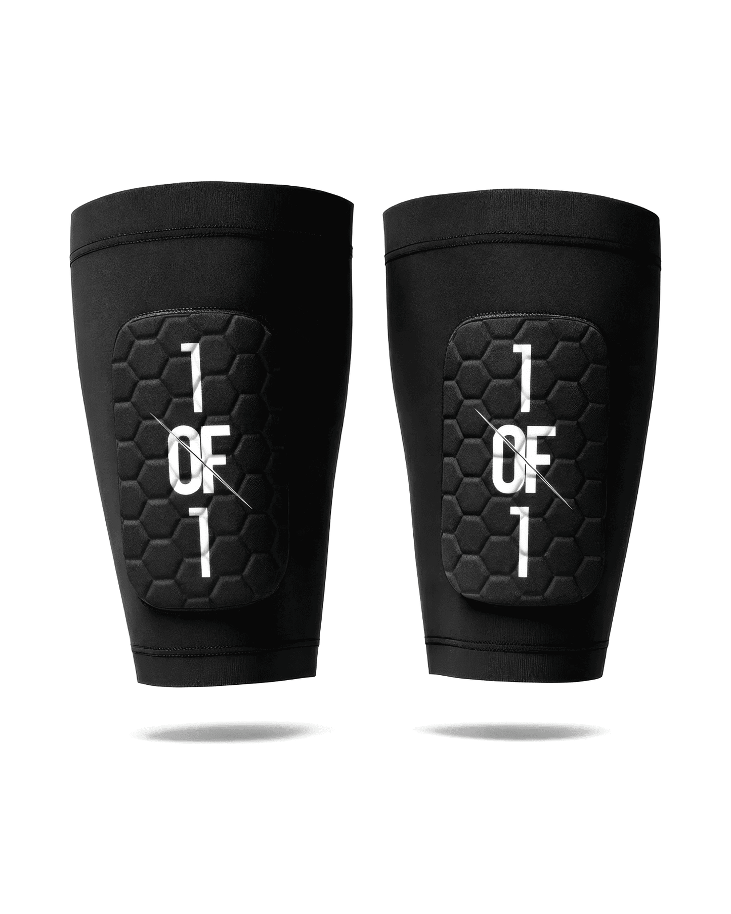 1OF1 built-in shin pad sleeve — velcro-free design for adult football players