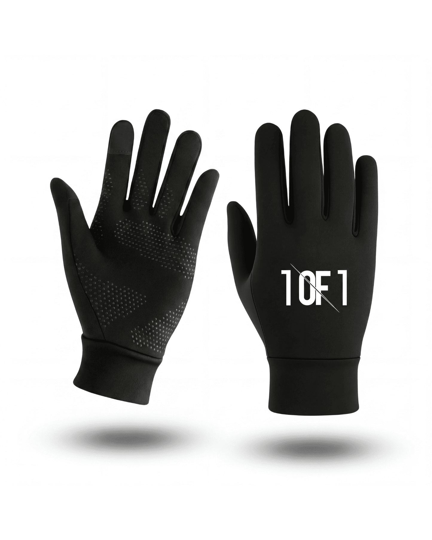 1OF1 football thermal gloves lifestyle shot — training in cold weather