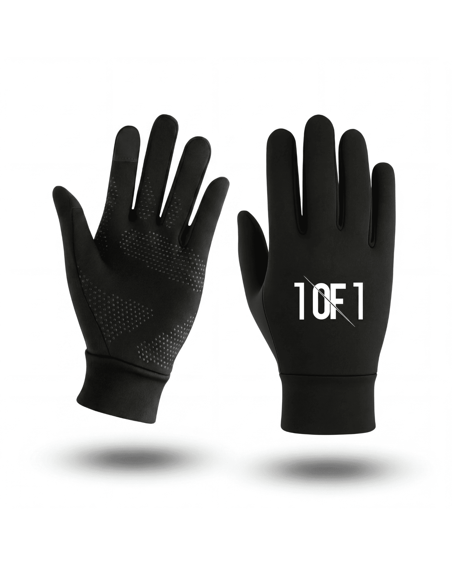 1OF1 football thermal gloves lifestyle shot — training in cold weather