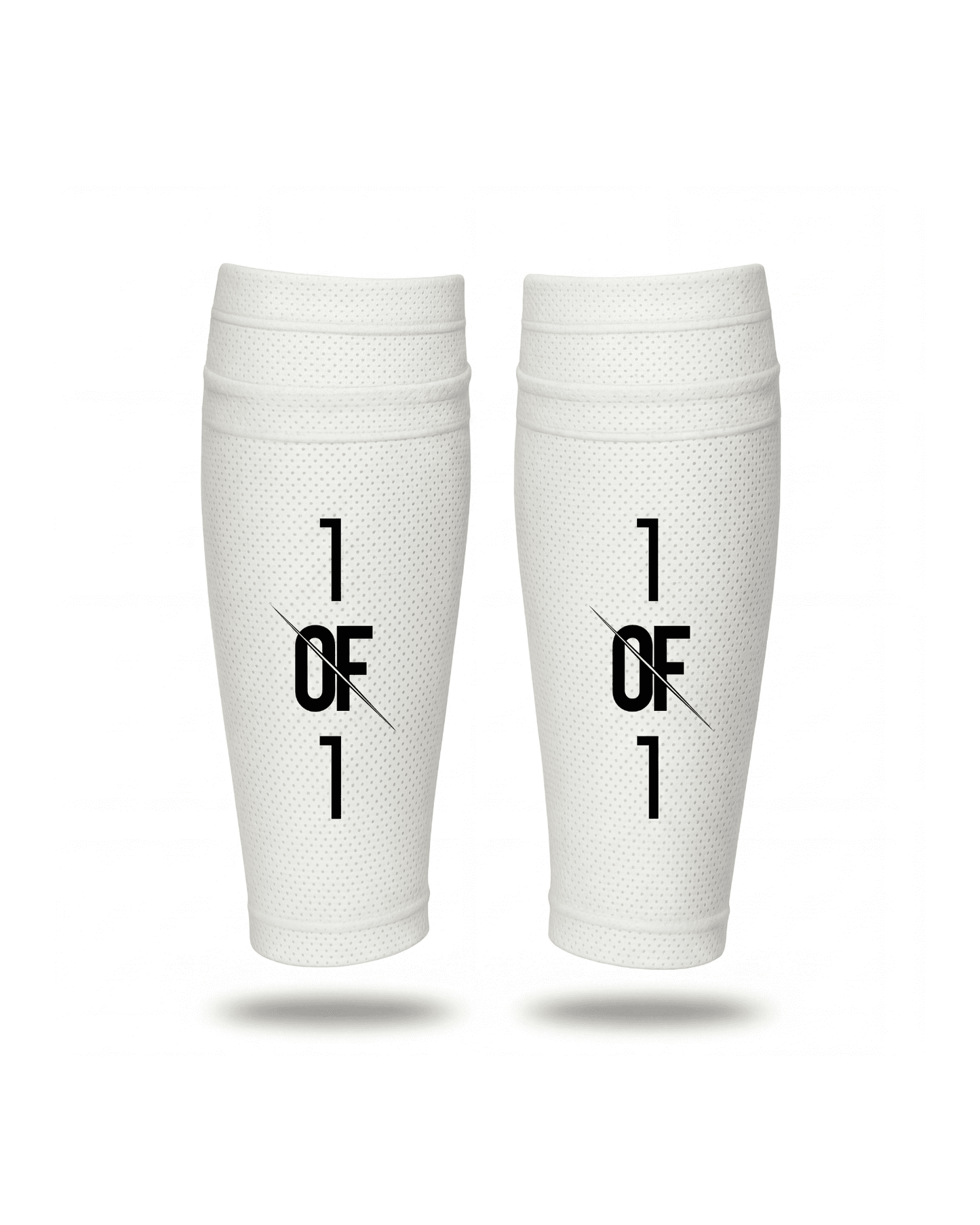 1OF1 shin pad support on-pitch action — secure shin pad during play