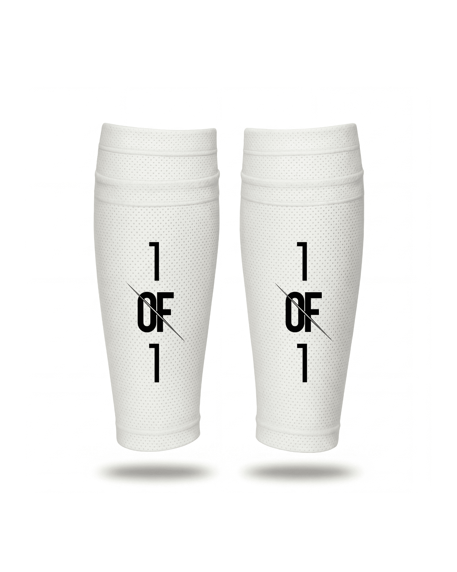 1OF1 shin pad support on-pitch action — secure shin pad during play