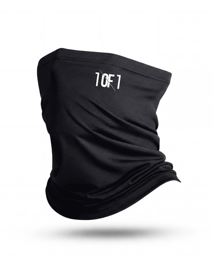 1OF1 football snood lifestyle — worn around neck during training