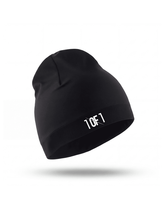 1OF1 football thermal beanie lifestyle shot — worn during training