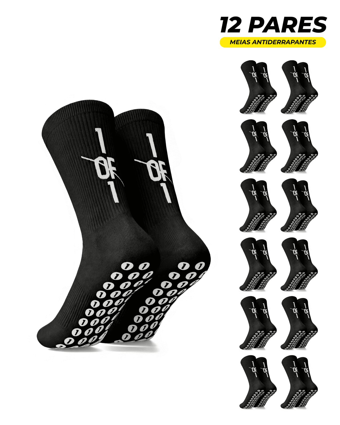 Pack 12 Pares Meias Pro Grip