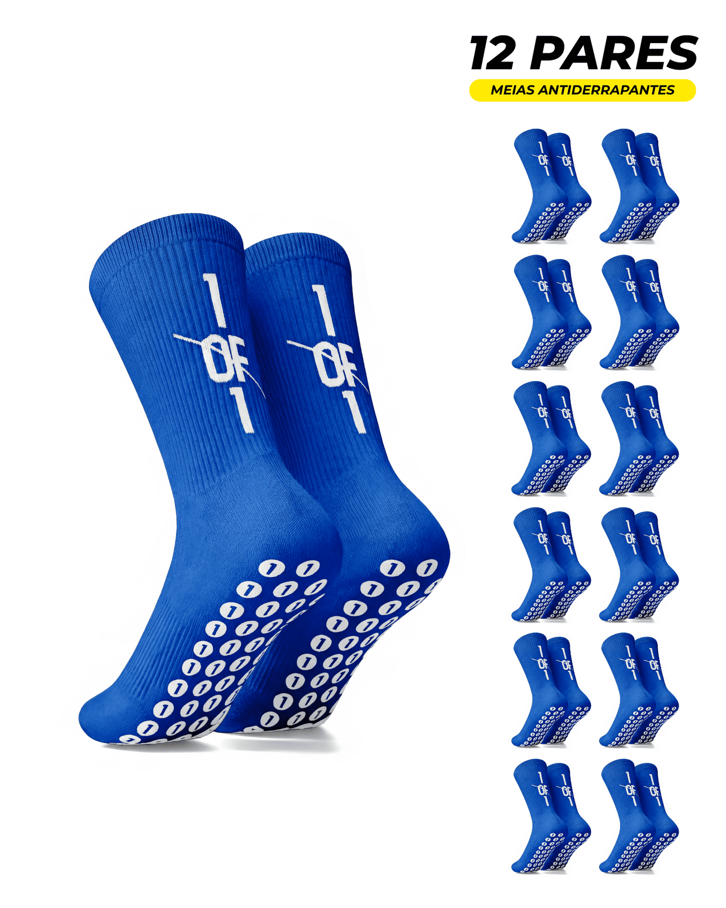Pack 12 Pares Meias Pro Grip