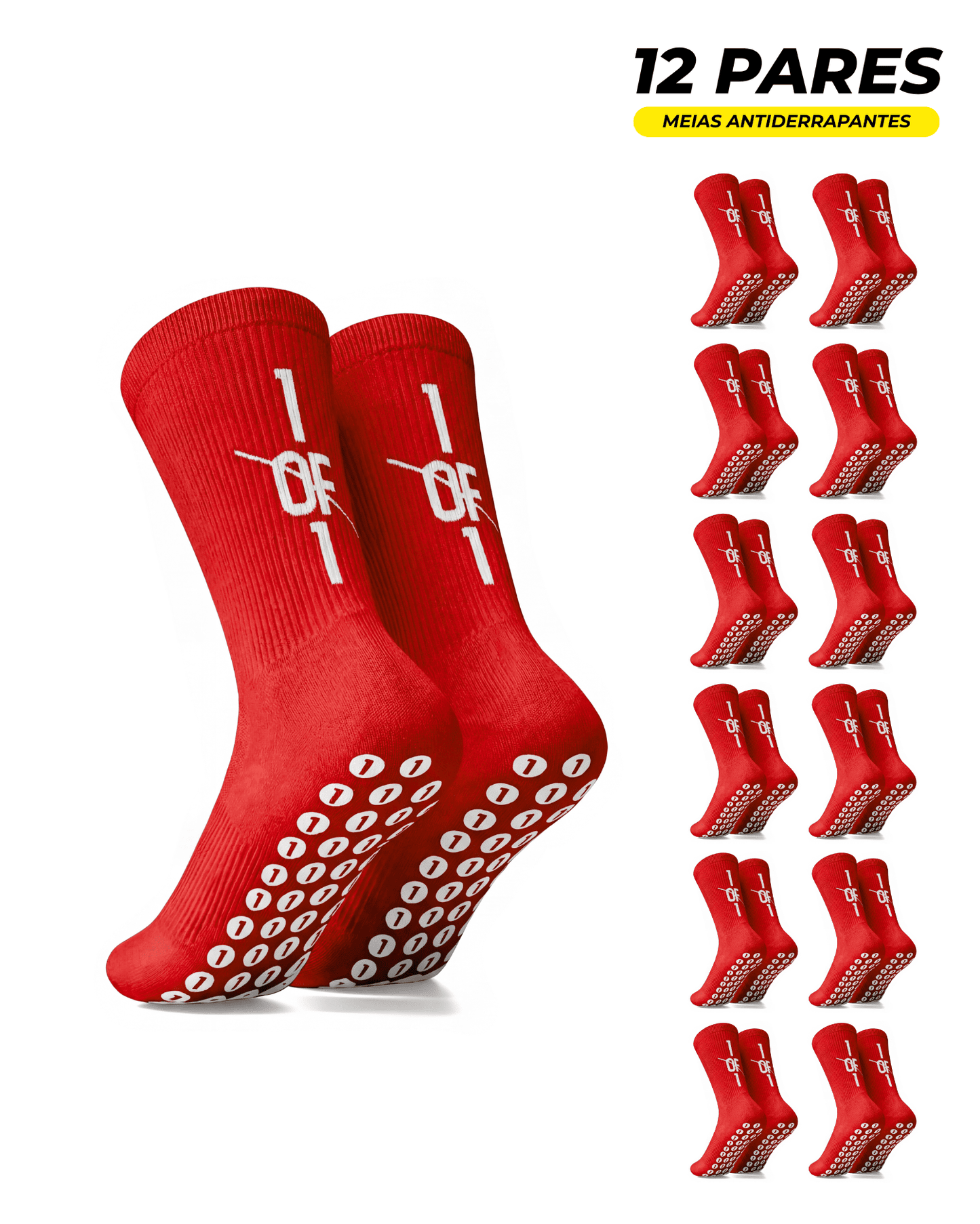 Pack 12 Pares Meias Pro Grip